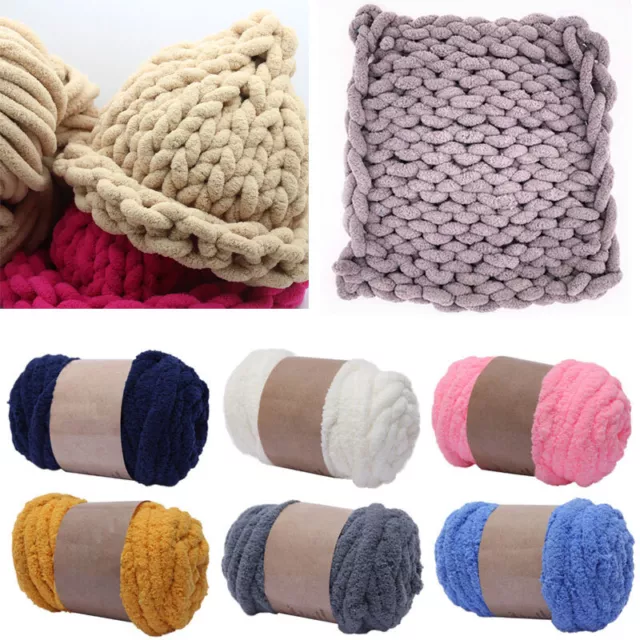 250G Thick Bulky Wool Yarn Soft Chunky Knitting Crocheted Blanket DIY Craft Yarn