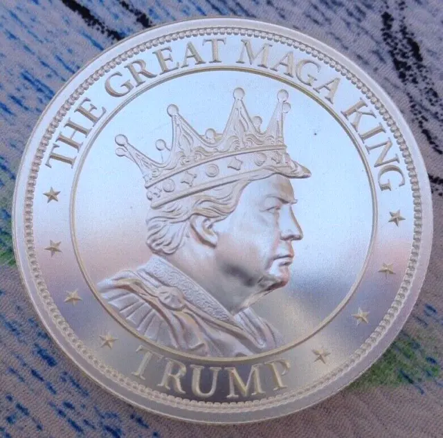 2 oz. TRUMP - THE GREAT MAGA KING thick BU rounds .999 fine silver