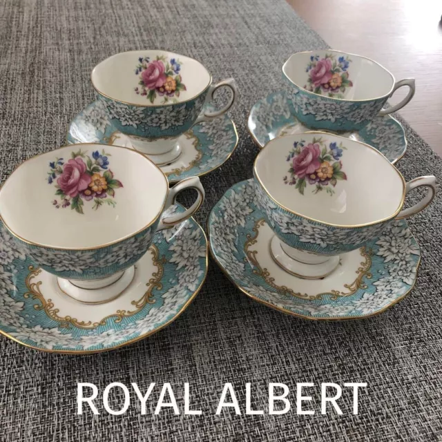 Royal Albert Bone China Kaffeetasse Trio 4er Set