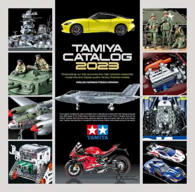 Tamiya Katalog 2023 (GB/DE/F/E) Plastikmodellbau