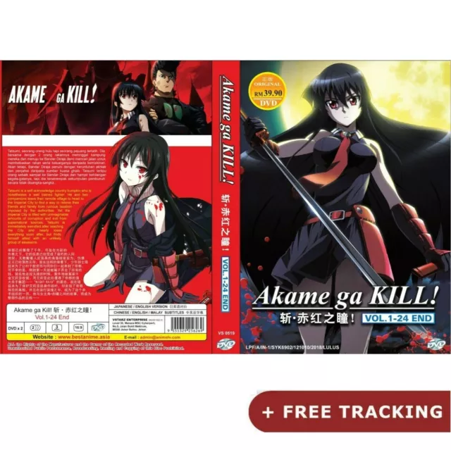 ANIME DVD AKAME GA KILL! Vol.1-24 End ENGLISH DUBBED Region All English  Subtitle $37.29 - PicClick AU