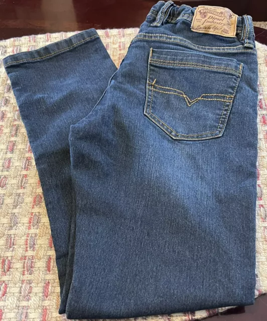 Diesel Kids 10Y Regular Fit Blue Wash Straight Leg Denim Waykee Jeans