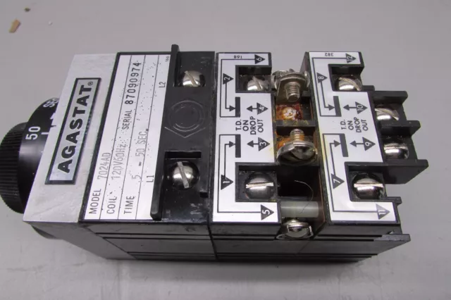 Agastat 7024AD Timing Relay 5-50 sec.