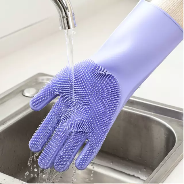 Gants magique de nettoyage multifonctions en Silicone lave-vaisselle Cuisine