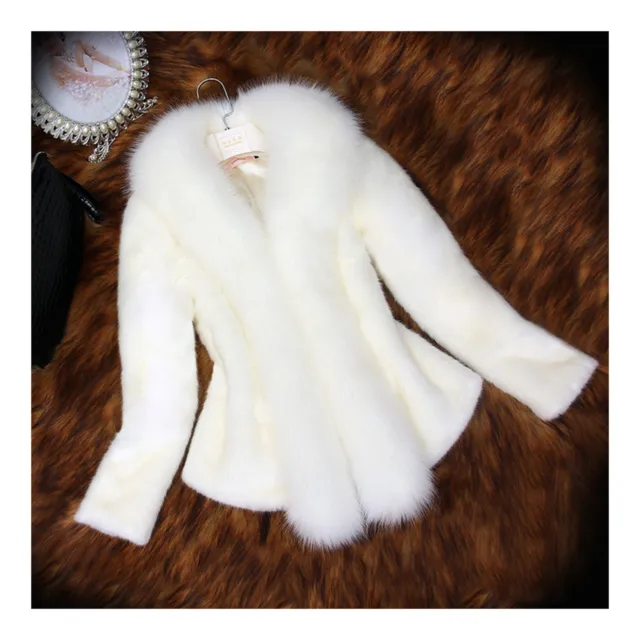 Women's Fashion Faux Fur Plush Coat Autumn Winter Women Short Fluffy Jacket