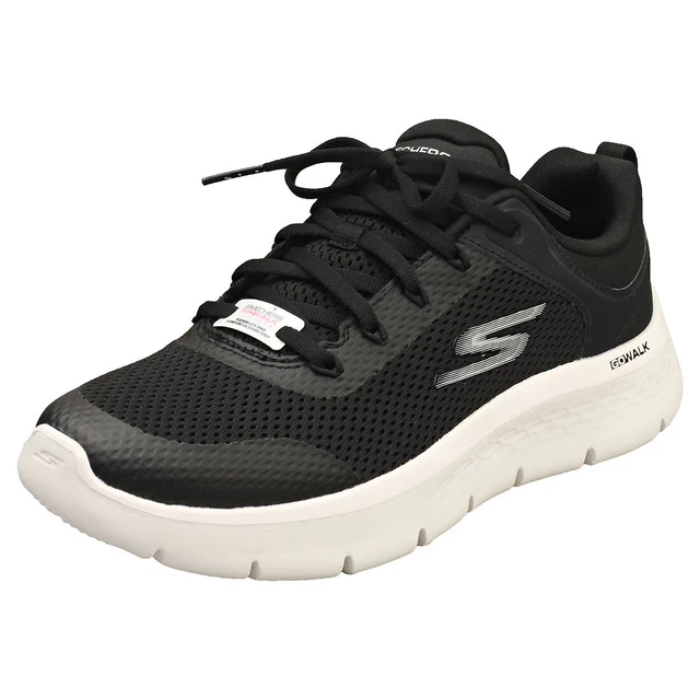 Skechers Go Walk Flex Femme Black White Baskets Décontracté