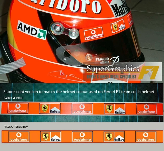 Autocollant Visière Casque Réplique Honda F1 Jenson Button - Pour Fans De F1