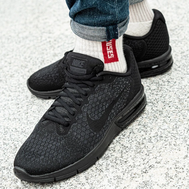 NIKE AIR MAX SEQUENT 2 chaussures hommes sport loisir noir basket