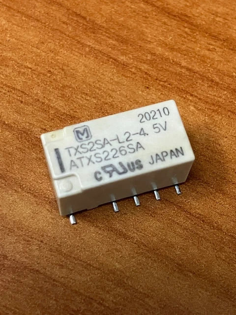 Panasonic TXS2SA-L2-4.5V RELAY - DPDT 4.5VDC 2-Coil LATCHING - New (lot of 17)