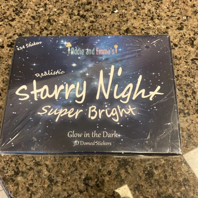 Addie & Emma’s Realistic Starry Night Super Bright Glow In The Dark 824 Stickers