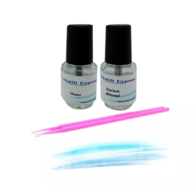 Touch-Up Set Suitable for Ford, 2431 Polar Silver Met Clearcoat (Moondust)