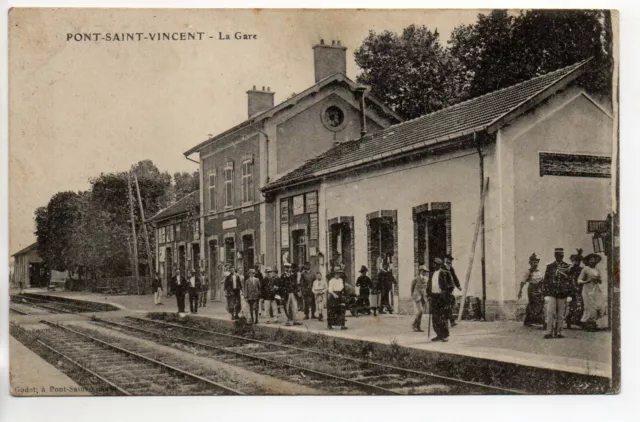PONT SAINT VINCENT - Meurthe et Moselle - CPA 54 - La Gare