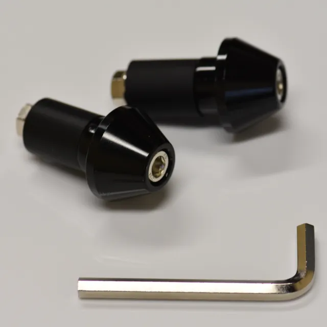 Handle Bar End Weight Sliders Black Triumph Street Triple 675 2013