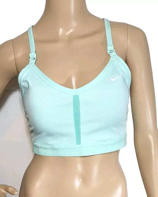 Nike Dri-FIT Indy Women's XL Light Blue Padded V-Neck Sports Bra