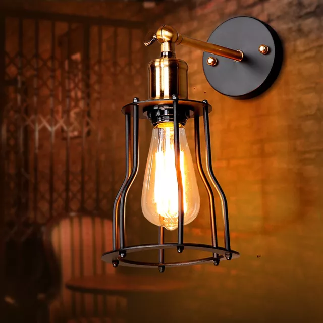 Modern Metal Vintage Industrial Loft Wall Light Wall Lamp Retro Iron Deco Lights