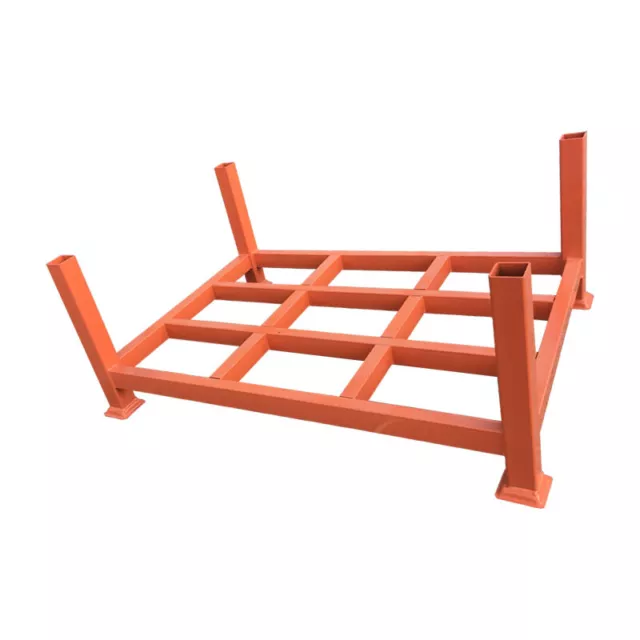 Stillage Basket Heavy Duty warehouse  Stack Up Cage Orange Stillage