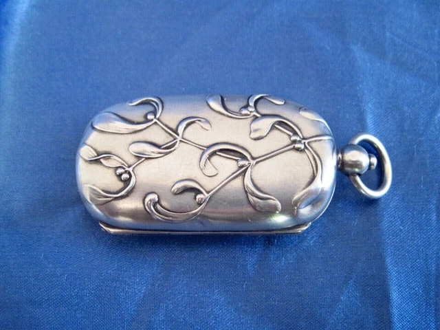 Broche Porte-photo Vintage Art Nouveau Avec Deux Fillettes - Argentée