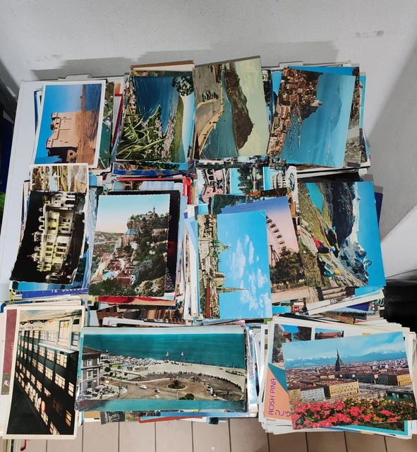 Lotto 1000 Cartoline A Colori Viaggiate E Non Viaggiate-Miste