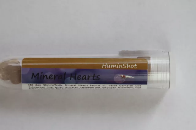 Mineral Hearts Humin Shot, camarones, gallos, cangrejos, caracoles, 10 piezas