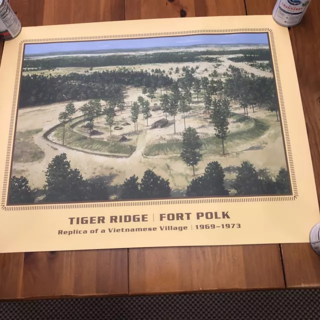 Tiger Ridge Fort Polk  Leesville Louisiana 1969-1973 28 X 22 Poster