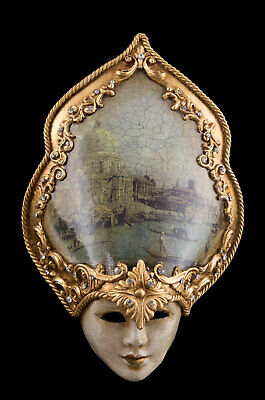 Mask Miniature from Venice Face Place Saint-Marc Venetian Paper Mache 22608