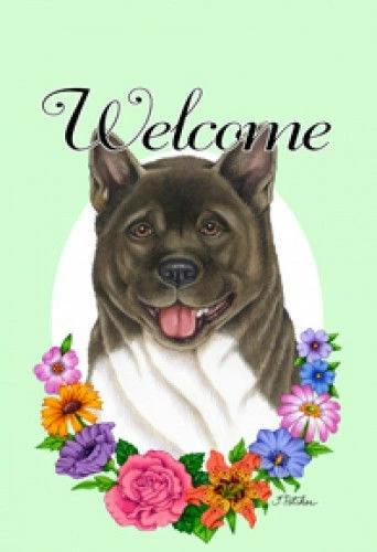 Welcome House Flag - Akita 63098