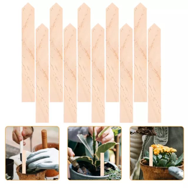 Wooden Plant Labels Garden Marker Stakes (20pcs)