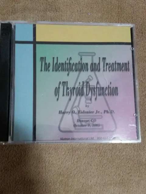 Juego de 2 CD de identificación/tratamiento de la disfunción tiroidea-Dr. Harry Eidenier, Jr.-