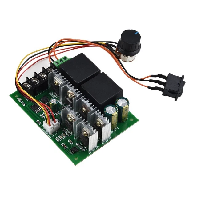 Dc 10V-50V 60A Pwm Motore Velocità Controllo Cw Ccw Reversibile Switch Parte
