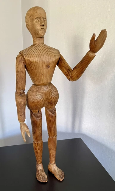 Mannequin En Bois Articulé Ancien - Modèle D'artiste 13 Pouces, Excellent état (occasion)