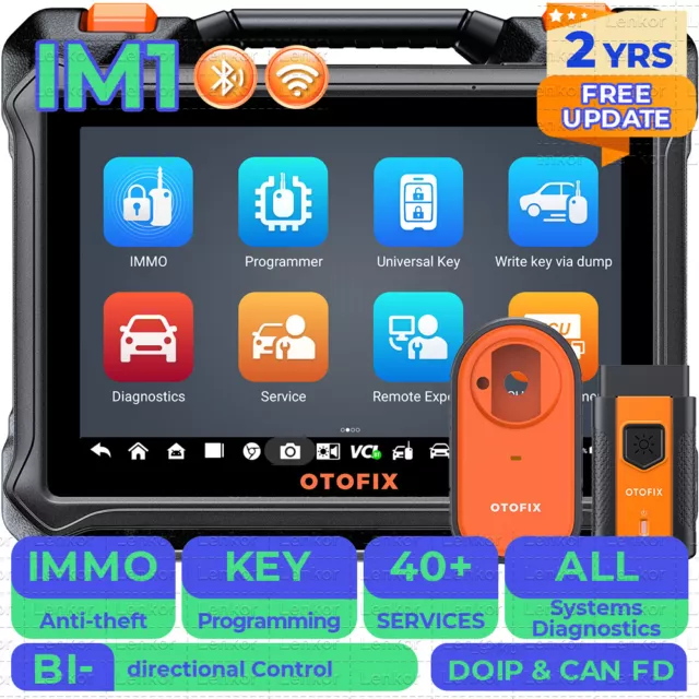 2024 OTOFIX IM1 Outils Voiture IMMO Key Programmation Porte-Clés diagnostics OBD