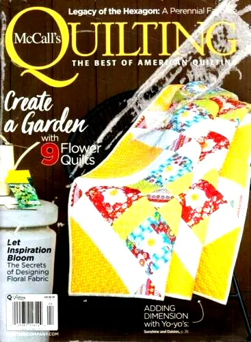 McCall's Quilting March/April 2019 Create a Garden with Flower Quilts