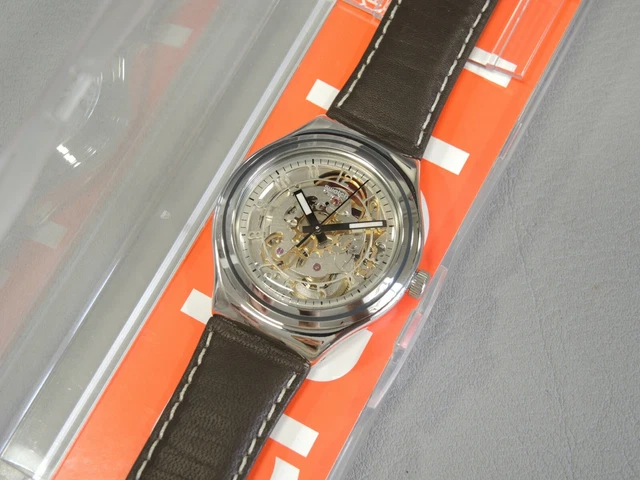 SWATCH WATCH IRONY Mechanical Automatic UNCLE CHARLY YAS112 Swiss