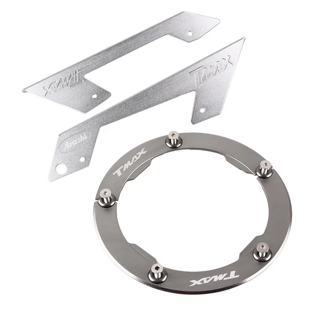Chain Protector Guard Cover Motor Fit Yamaha T-max TMAX 530 2013-15 Silver&Gray