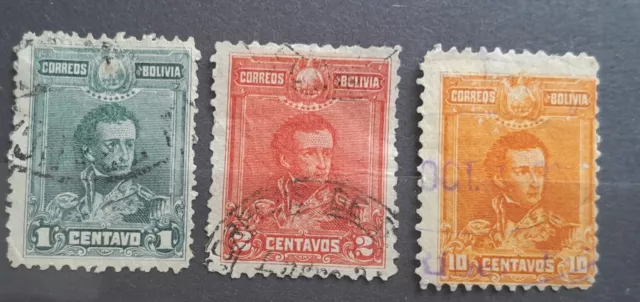 Bolivia 1899 3 Value Usado 2FM472