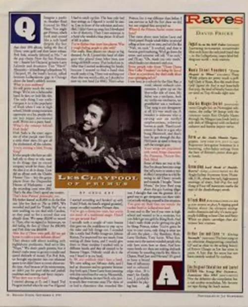 Primus Les Claypool Interview/article 1993