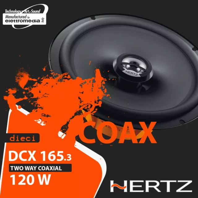 Set Haut Parleur Hertz Dcx 165.3 Haut-Parleurs Avant Fiat Bravo II Partir 2007> 3