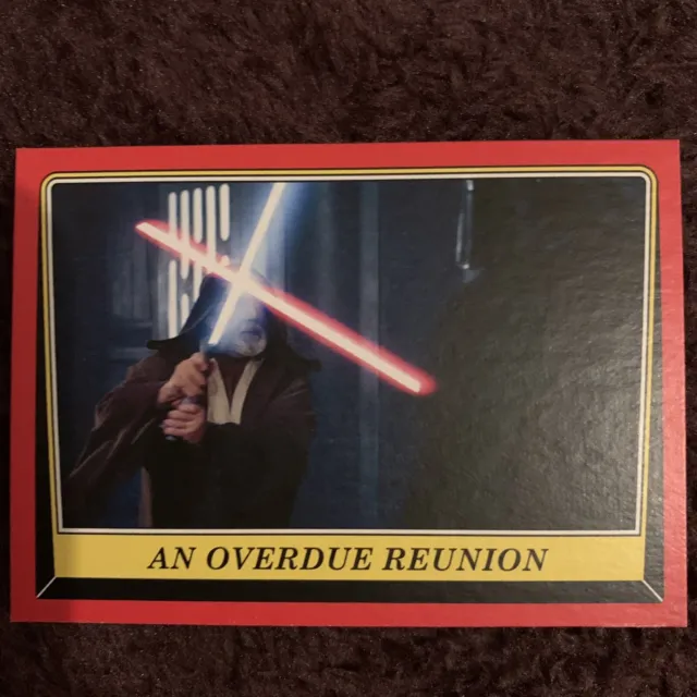 Star Wars Rogue One Mission Briefing Overdue Reunion Darth Vader Trading Card 42