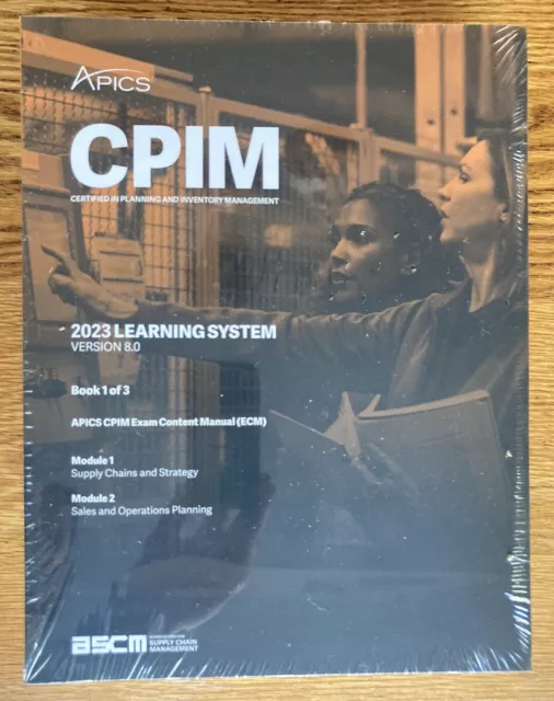 APICS CPIM 2023 Learning System Version 8.0, 3 NEW Textbooks, 8 Modules Of Study