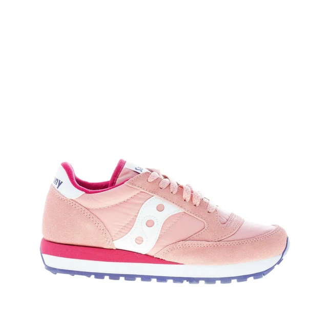 SAUCONY CHAUSSURES FEMME Pink fabric suede Jazz Original sneaker