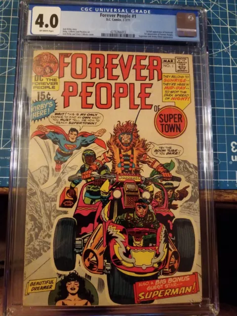 Forever People 1 CGC 4.0 DC Comics 1st Appearance of Darkseid