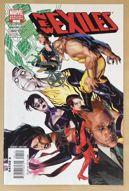New Exiles # 1 * Variant Cover * Marvel Comics 2008 * Claremont Grummett Hanna
