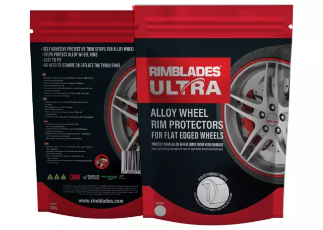 RED RIMBLADES ULTRA Alloy Wheel Rim Protectors - DELUXE KIT $96.11