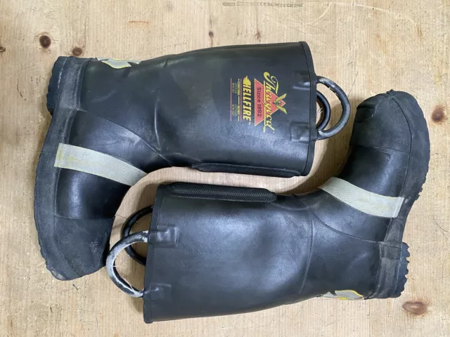 2018 Thorogood Hellfire Mens 10.5 Medium Structural Firefighting Steel Toe Boots