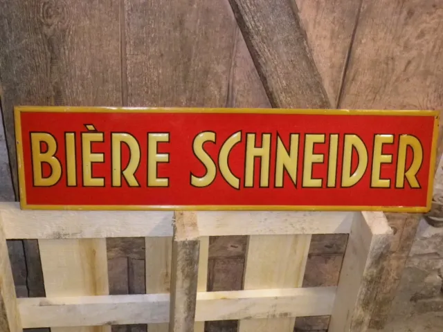 Biere´ Schneider 40er 50er Jahre Blechschild Reklame Werbung Schild Original Alt