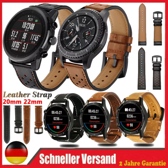 Für Fossil Gen 5 Carlyle HR/Gen 6 44mm Men's Sport 43mm Leder Armband Watch Band