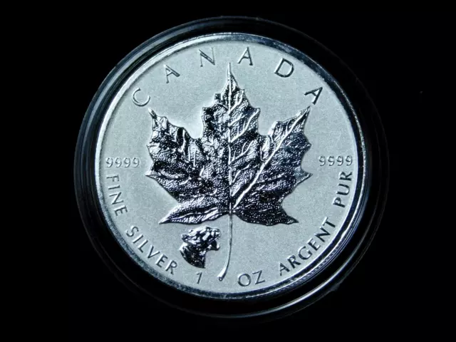 2017 Canada 1 oz .999 Silver Maple Leaf Reverse Proof w/ Cougar Privy Mark