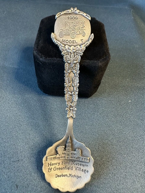HENRY FORD MUSEUM Greenfield Village Antiqued Pewter Spoon Model T