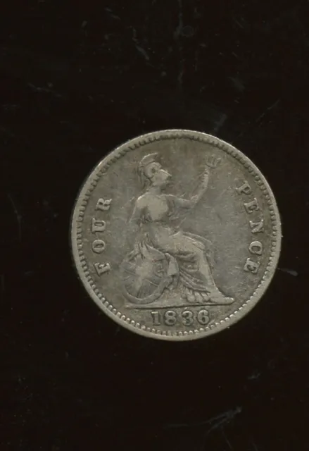 1838 Great Britain 3 Pence Silver Maundy Money  2-214