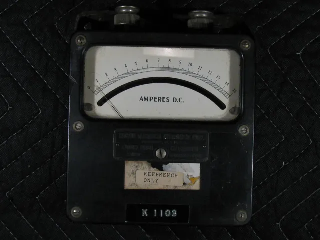 Vintage Weston Electrical Instrument Corp. DC Amperes Meter Model 43C